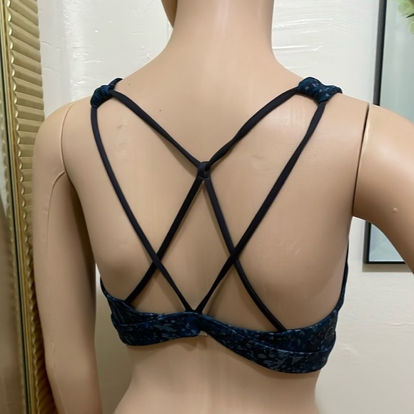 Soul Women's Blue Patterned Sports Bra - Picture 3 of 8